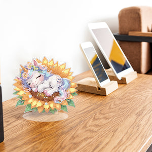 Single-Side 5D DIY Animal Diamond Art Tabletop Decorations for Adults Beginner