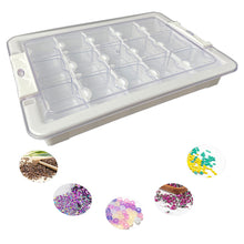 Load image into Gallery viewer, 15 Grid Diamond Painting Bead Storage Containers Bead Organizers and Dot Storage
