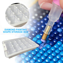 Load image into Gallery viewer, 15 Grid Diamond Painting Bead Storage Containers Bead Organizers and Dot Storage
