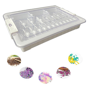 24 Grid Diamond Painting Bead Storage Containers Bead Organizers and Dot Storage