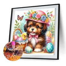Load image into Gallery viewer, Ravenclaw Dog And Easter Egg 30*30CM(Canvas) Full Round Drill Diamond Painting
