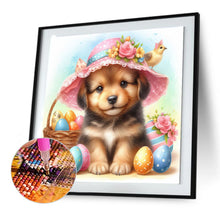 Load image into Gallery viewer, Pastoral Dog And Easter Egg 30*30CM(Canvas) Full Round Drill Diamond Painting
