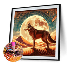 Load image into Gallery viewer, Ancient Egypt Moon And Wolf 40*40CM(Canvas) Full Round Drill Diamond Painting
