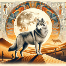 Load image into Gallery viewer, Ancient Egyptian Culture And Wolves 40*40CM(Canvas) Full Round Drill Diamond Painting
