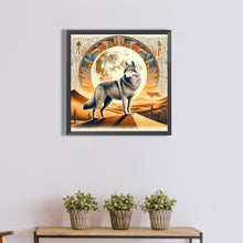 Load image into Gallery viewer, Ancient Egyptian Culture And Wolves 40*40CM(Canvas) Full Round Drill Diamond Painting
