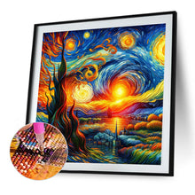 Load image into Gallery viewer, Colored Lead Painting Of The Exterior Scene Of The Galaxy 40*40CM(Canvas) Full Round Drill Diamond Painting
