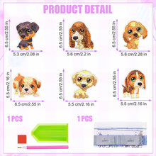 Load image into Gallery viewer, 6/8/10 Pcs Full Drill Animal Diamond Painting Magnets Refrigerator for Adult Kid
