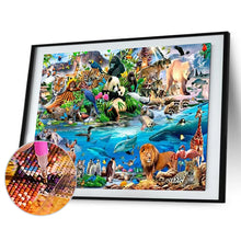 Load image into Gallery viewer, Animal World 50*40CM(Canvas) Full Round Drill Diamond Painting
