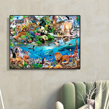 Load image into Gallery viewer, Animal World 50*40CM(Canvas) Full Round Drill Diamond Painting
