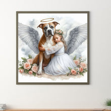 Load image into Gallery viewer, Angel Dog And Baby 30*30CM(Canvas) Full Round Drill Diamond Painting
