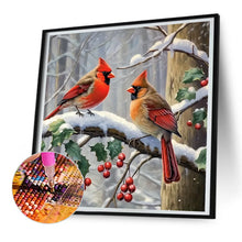 Load image into Gallery viewer, Snow Cardinal 30*30CM(Canvas) Full Round Drill Diamond Painting
