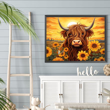 Load image into Gallery viewer, Sunflower Yak 40*30CM(Canvas) Full Round Drill Diamond Painting
