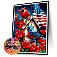 Load image into Gallery viewer, Cardinal Bluebird 30*40CM(Canvas) Full Round Drill Diamond Painting
