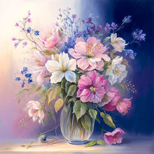 Load image into Gallery viewer, Vase Bouquet 30*30CM(Canvas) Full Round Drill Diamond Painting
