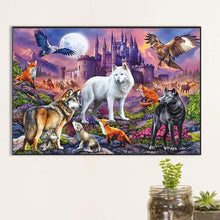 Load image into Gallery viewer, Wolf Pack Animal 60*40CM(Canvas) Full Round Drill Diamond Painting
