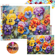 Load image into Gallery viewer, Pansy 70*50CM(Canvas) Full Square Drill Diamond Painting
