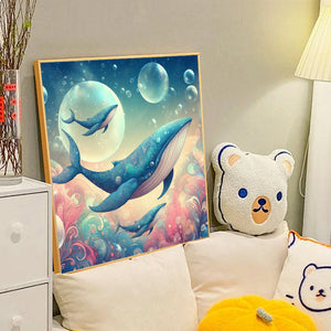 Fantasy Whale 40*40CM(Canvas) Full Round Drill Diamond Painting