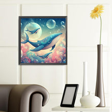 Load image into Gallery viewer, Fantasy Whale 40*40CM(Canvas) Full Round Drill Diamond Painting
