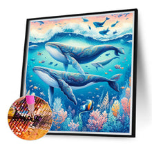 Load image into Gallery viewer, Undersea Whale 40*40CM(Canvas) Full Round Drill Diamond Painting
