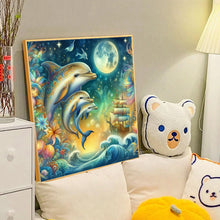 Load image into Gallery viewer, Three Dolphins 40*40CM(Canvas) Full Round Drill Diamond Painting
