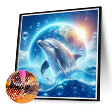 Load image into Gallery viewer, Earth Dolphin 40*40CM(Canvas) Full Round Drill Diamond Painting
