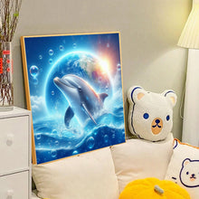 Load image into Gallery viewer, Earth Dolphin 40*40CM(Canvas) Full Round Drill Diamond Painting
