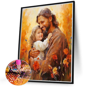 Jesus 40*50CM(Canvas) Full Round Drill Diamond Painting