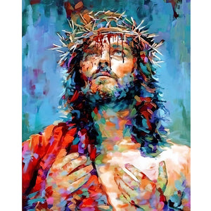 Jesus 40*50CM(Canvas) Full Round Drill Diamond Painting