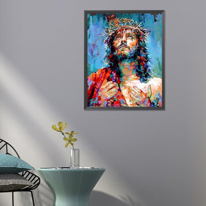 Jesus 40*50CM(Canvas) Full Round Drill Diamond Painting