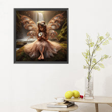 Load image into Gallery viewer, Daisy Angel Girl 30*30CM(Canvas) Full Round Drill Diamond Painting
