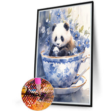 Load image into Gallery viewer, Cup Panda 40*60CM(Canvas) Full Round Drill Diamond Painting
