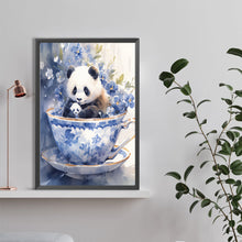 Load image into Gallery viewer, Cup Panda 40*60CM(Canvas) Full Round Drill Diamond Painting
