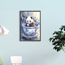 Load image into Gallery viewer, Cup Panda 40*60CM(Canvas) Full Round Drill Diamond Painting
