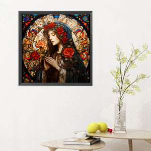 Saint 30*30CM(Canvas) Full Round Drill Diamond Painting