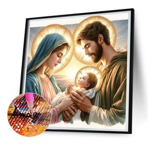 Saint Baby Jesus 30*30CM(Canvas) Full Round Drill Diamond Painting