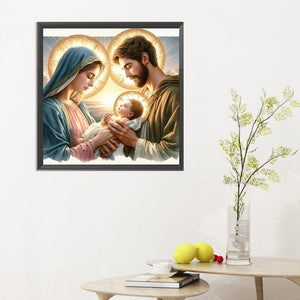 Saint Baby Jesus 30*30CM(Canvas) Full Round Drill Diamond Painting