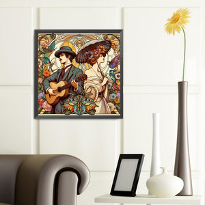 Music Creation 40*40CM(Canvas) Full Round Drill Diamond Painting