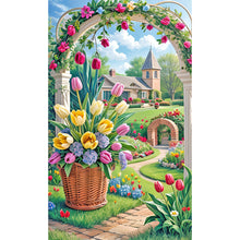 Load image into Gallery viewer, Manor Flowers And Plants 30*50CM(Canvas) Full Round Drill Diamond Painting
