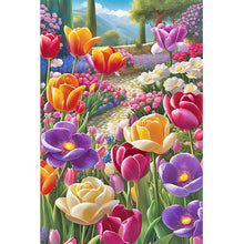 Load image into Gallery viewer, Colorful Flowers 40*60CM(Canvas) Full Round Drill Diamond Painting
