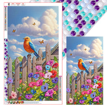 Load image into Gallery viewer, Birds On The Fence 40*70CM(Canvas) Full Round Drill Diamond Painting
