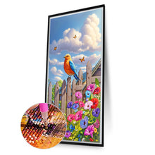 Load image into Gallery viewer, Birds On The Fence 40*70CM(Canvas) Full Round Drill Diamond Painting
