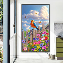 Load image into Gallery viewer, Birds On The Fence 40*70CM(Canvas) Full Round Drill Diamond Painting
