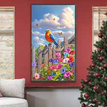 Load image into Gallery viewer, Birds On The Fence 40*70CM(Canvas) Full Round Drill Diamond Painting
