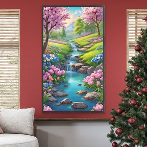 Pastoral Scenery 40*70CM(Canvas) Full Round Drill Diamond Painting