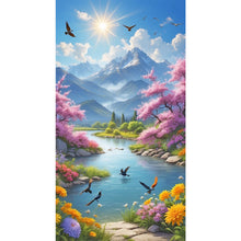 Load image into Gallery viewer, Pastoral Scenery 40*70CM(Canvas) Full Round Drill Diamond Painting
