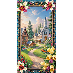 Pastoral Scenery 40*70CM(Canvas) Full Round Drill Diamond Painting