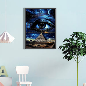 Pyramid Eye 45*60CM(Canvas) Full Round Drill Diamond Painting