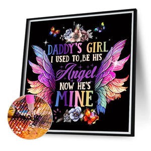 Text Wings 40*40CM(Canvas) Full Round Drill Diamond Painting