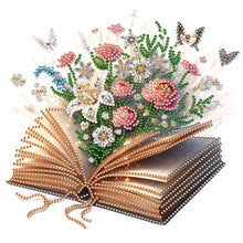 Load image into Gallery viewer, Flowers In Books 30*30CM(Canvas) Partial Special Shaped Drill Diamond Painting
