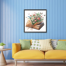 Load image into Gallery viewer, Flowers In Books 30*30CM(Canvas) Partial Special Shaped Drill Diamond Painting
